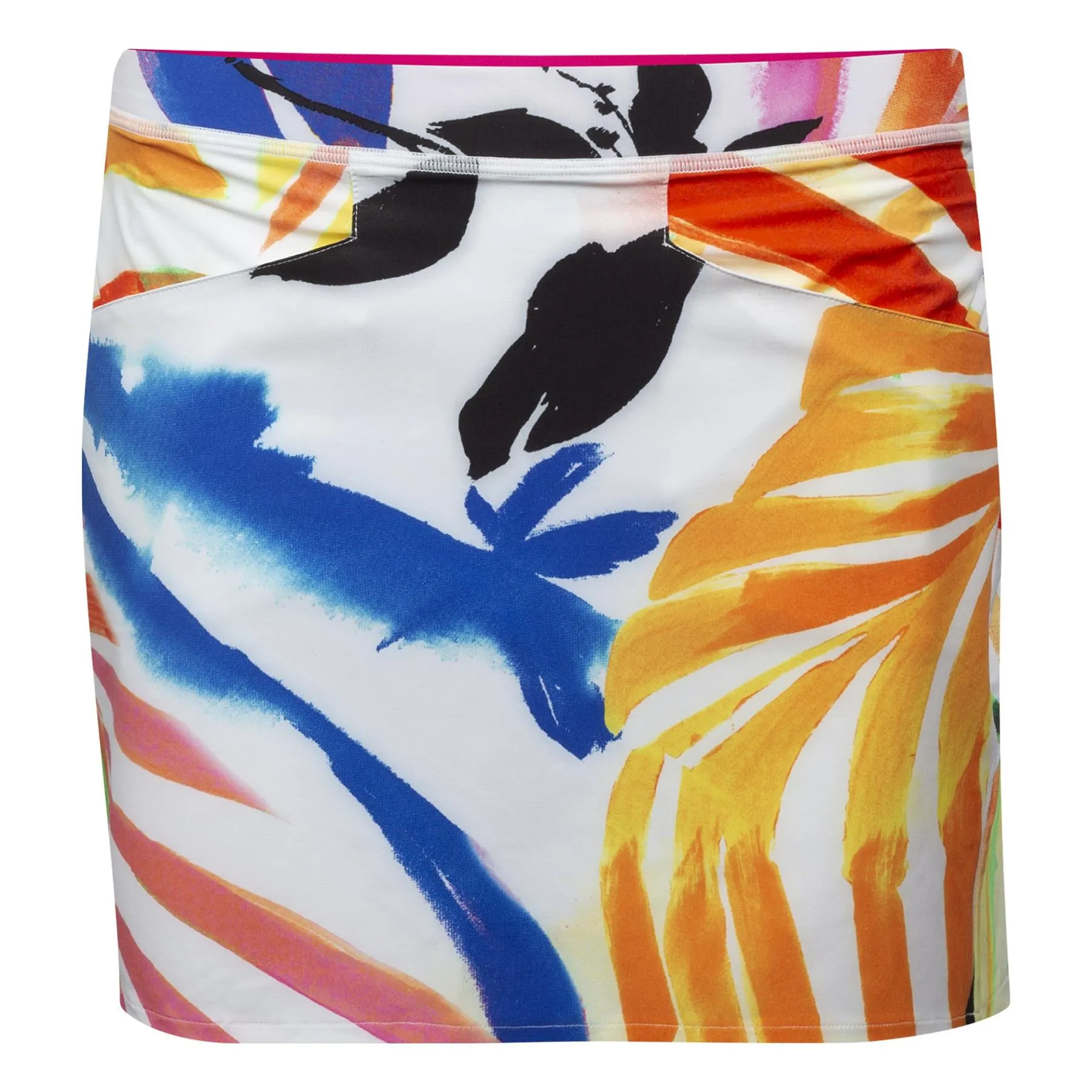 Womens Printed Aim Skort 15" Abstract Palms